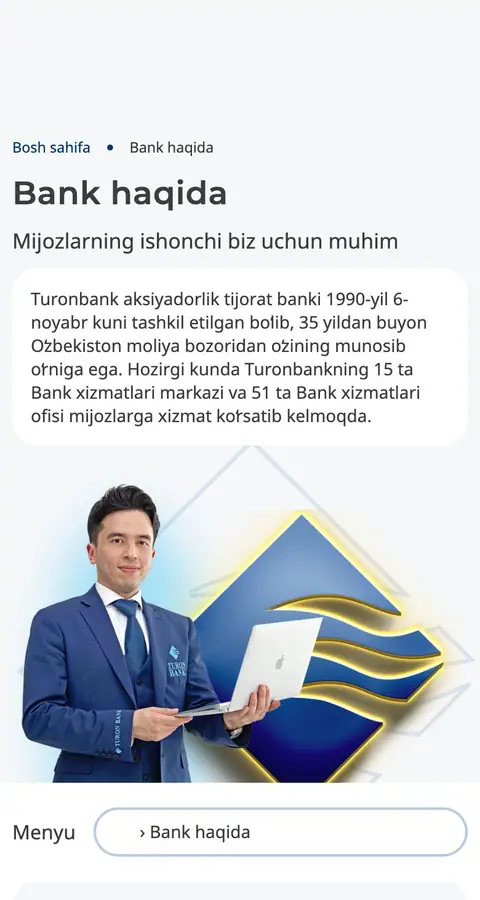 Turonbank — Biz haqimizda