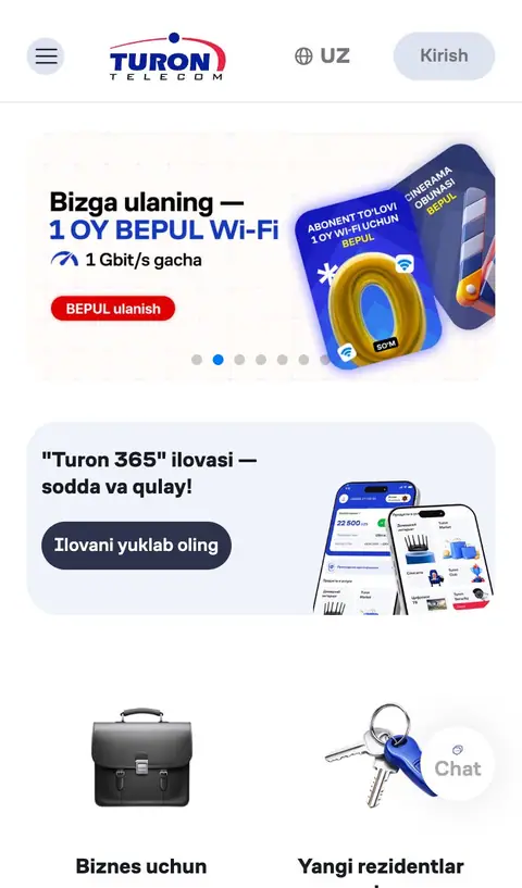 turontelecom.uz — Promo