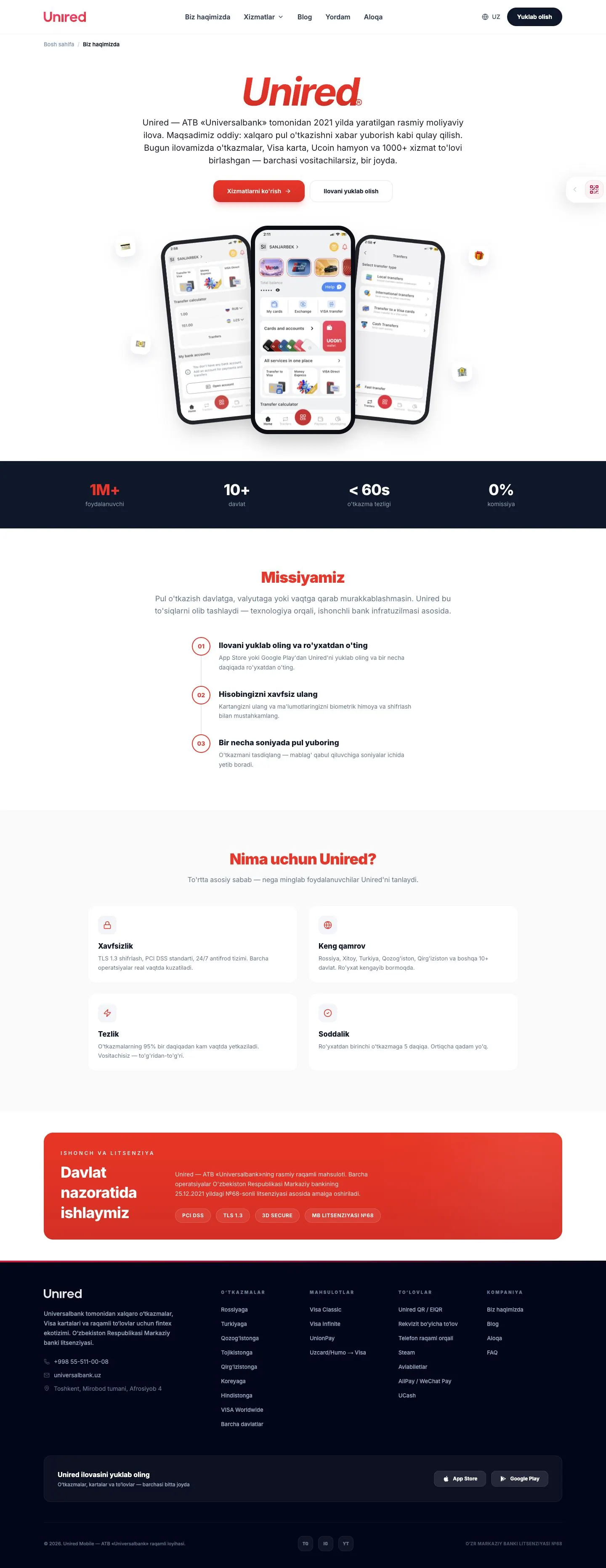 Unired — Biz haqimizda