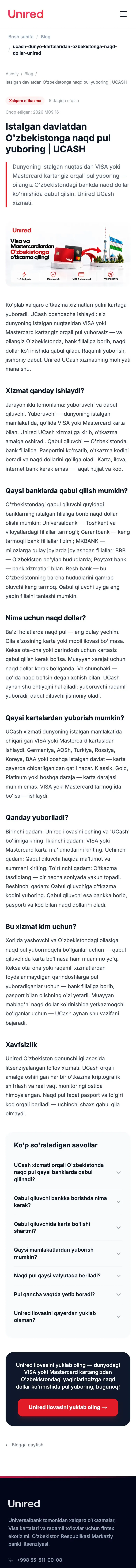 Unired — Article