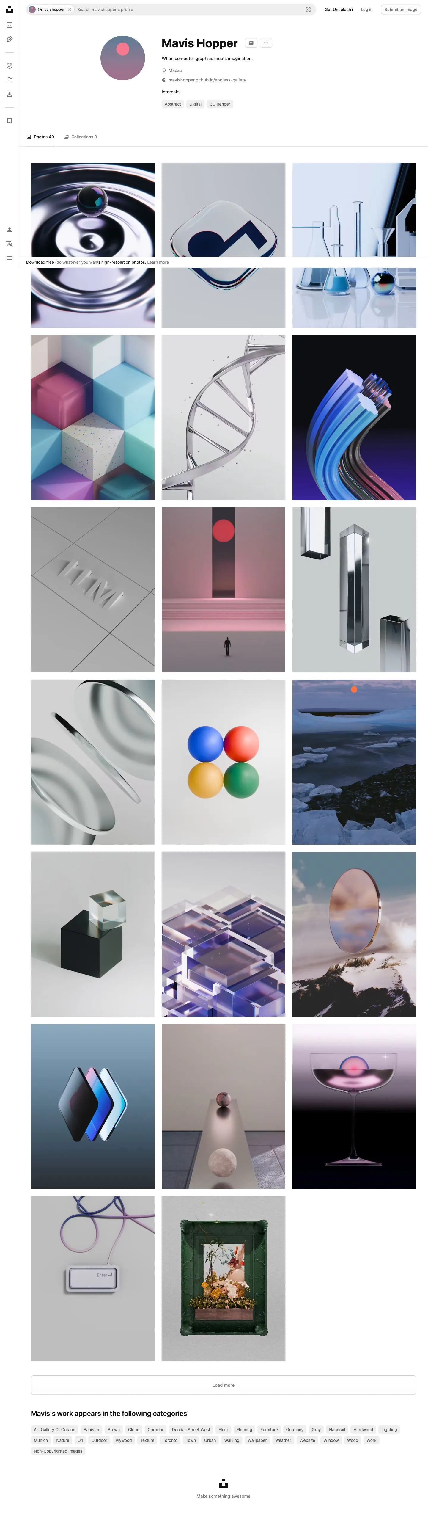 Unsplash — Profile