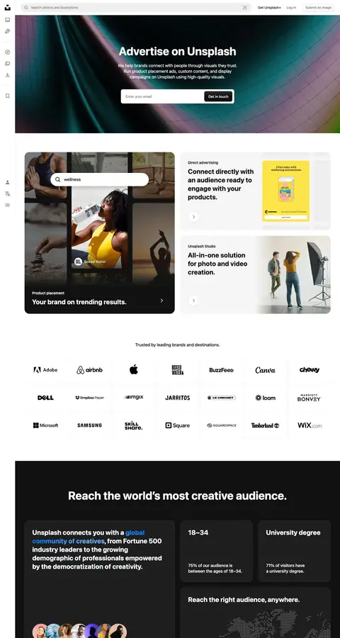 Landing page