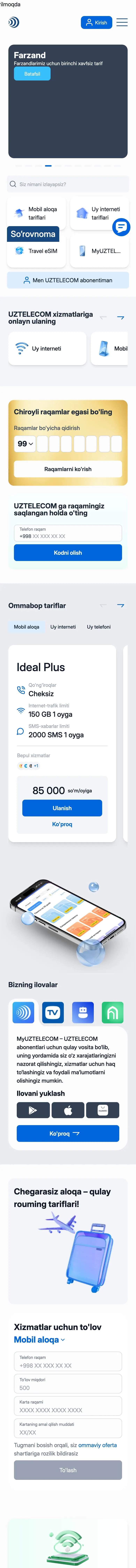 Uztelecom — Home