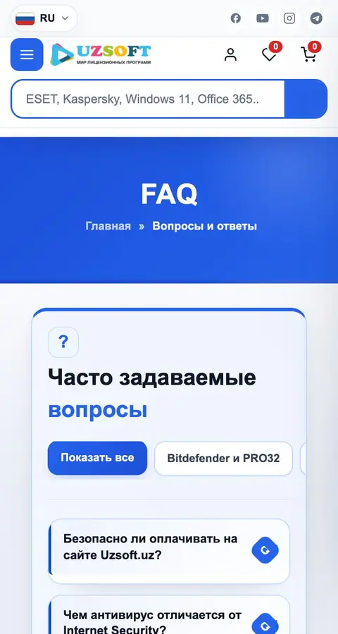 Uzsoft — Yordam va FAQ