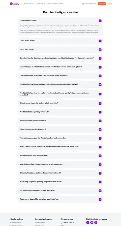 Yordam va FAQ