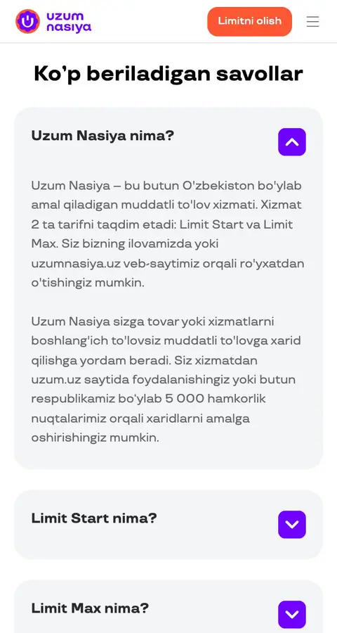 Yordam va FAQ