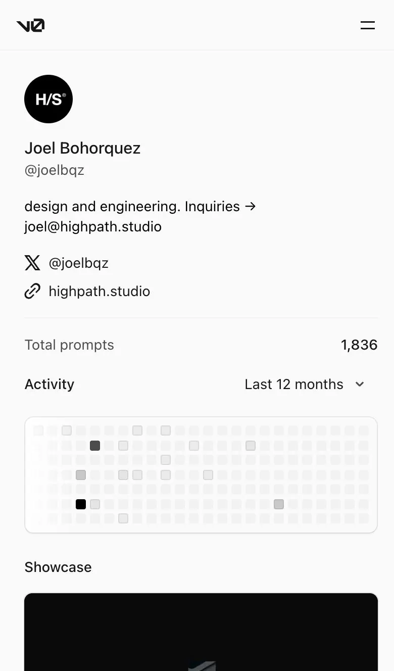 v0 — Profile