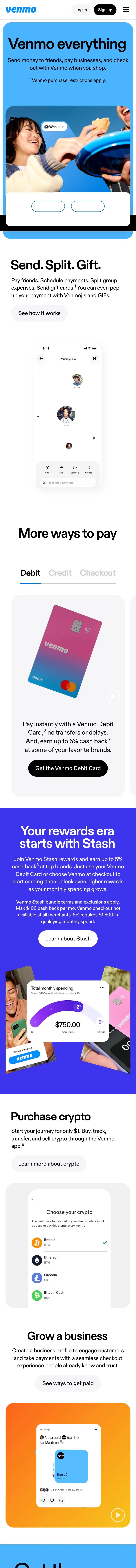 venmo.com — Bosh sahifa