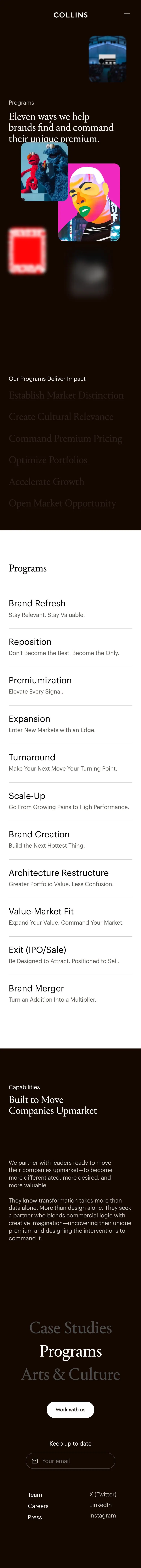 COLLINS — Landing page