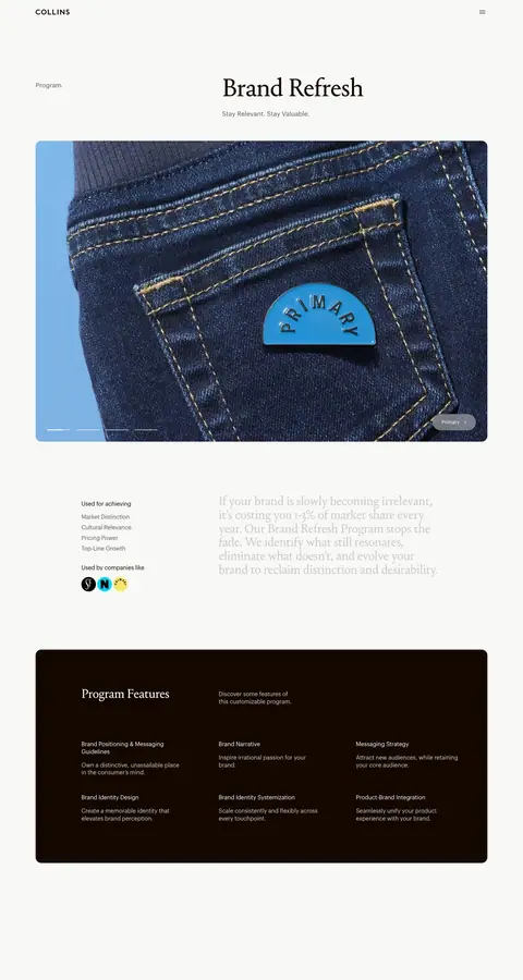 COLLINS — Landing page