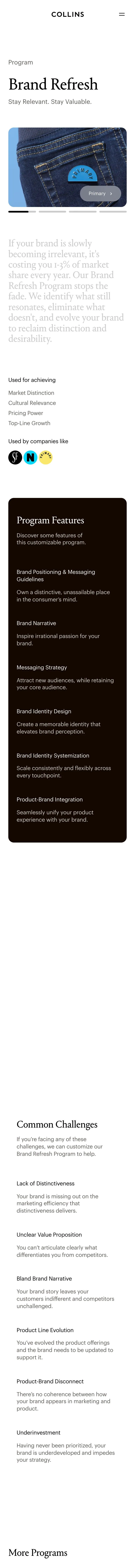 COLLINS — Landing page