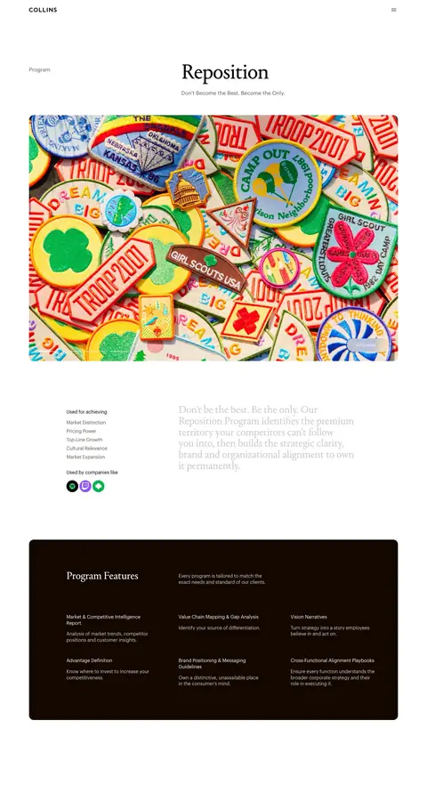 Landing page