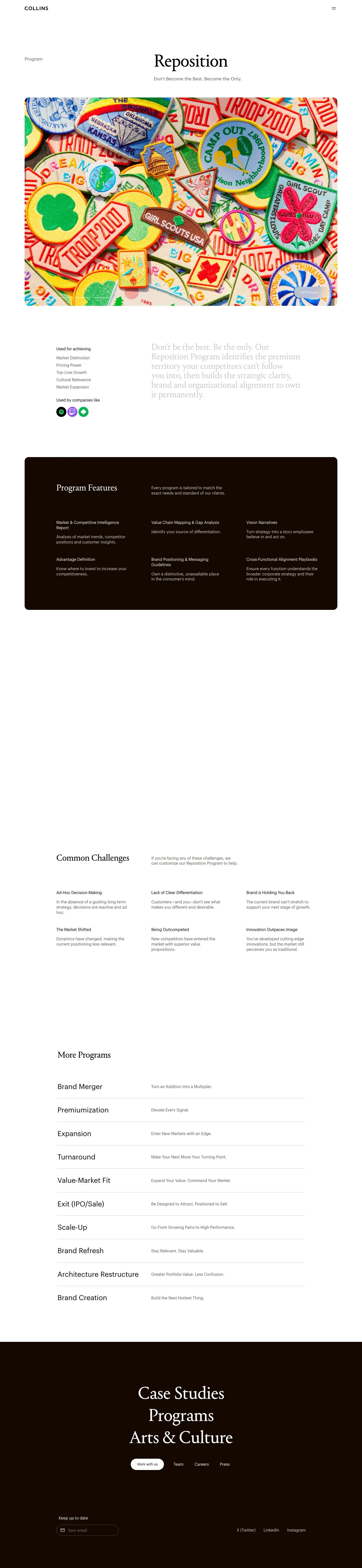 COLLINS — Landing page
