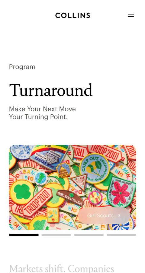 Landing page