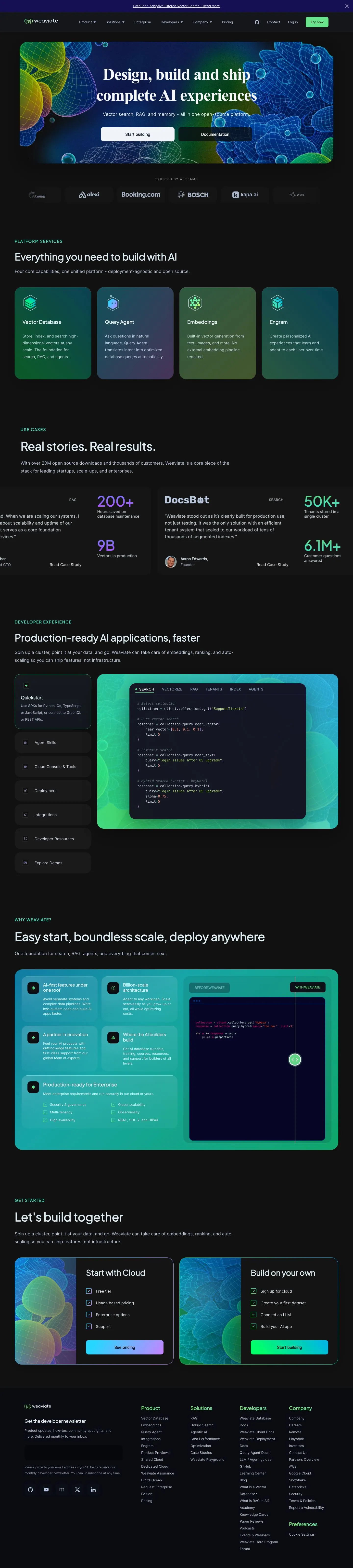 weaviate.io — Bosh sahifa