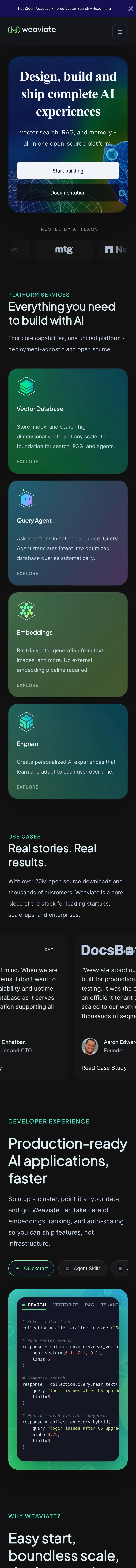 weaviate.io — Bosh sahifa