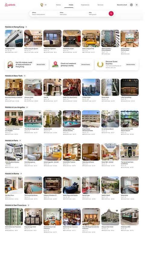Airbnb — Catalog
