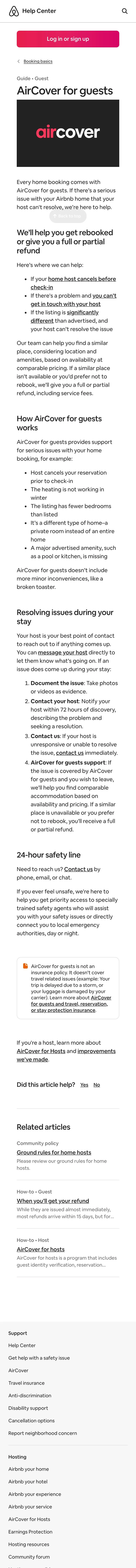 Airbnb — Yordam va FAQ