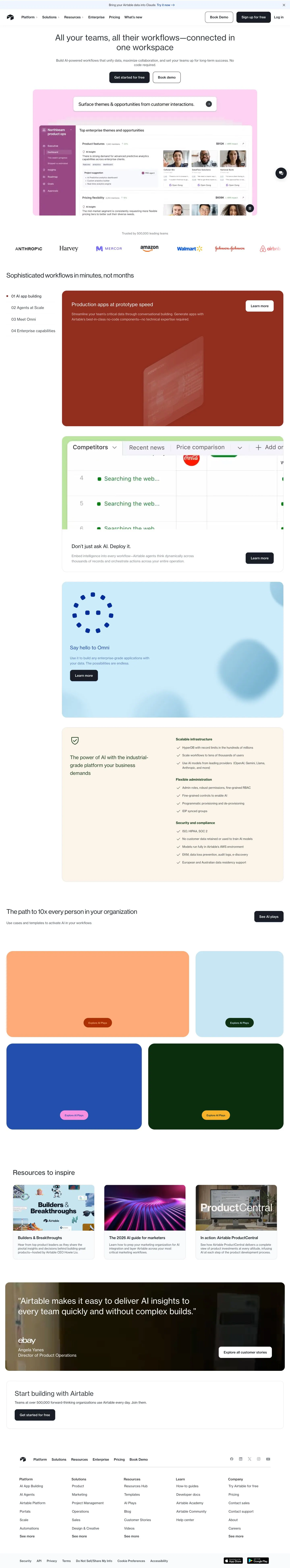 Airtable — Bosh sahifa