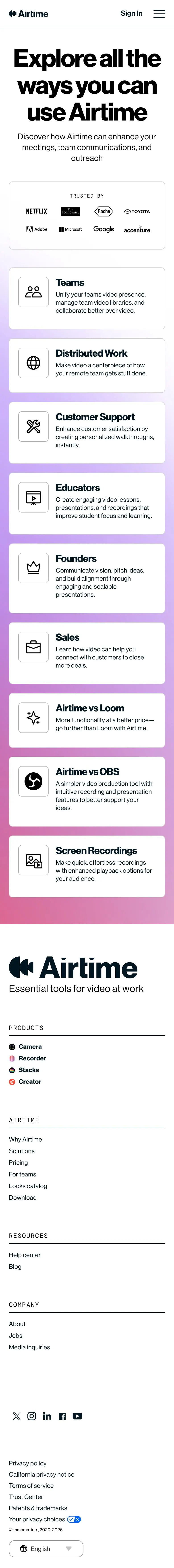 Airtime — Other