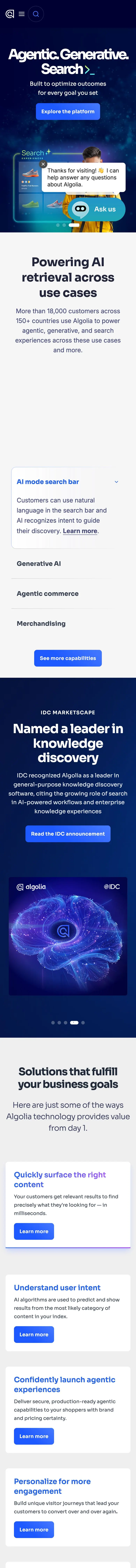 algolia.com — Home