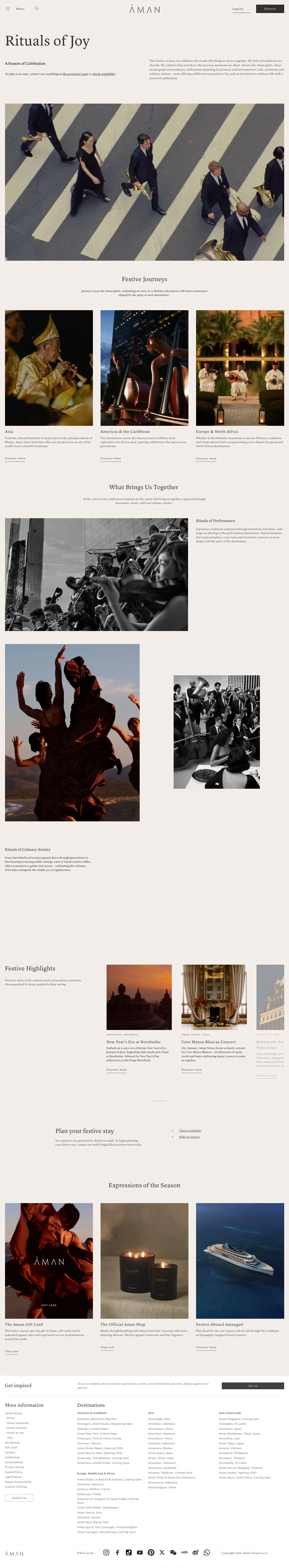 Aman — Landing page