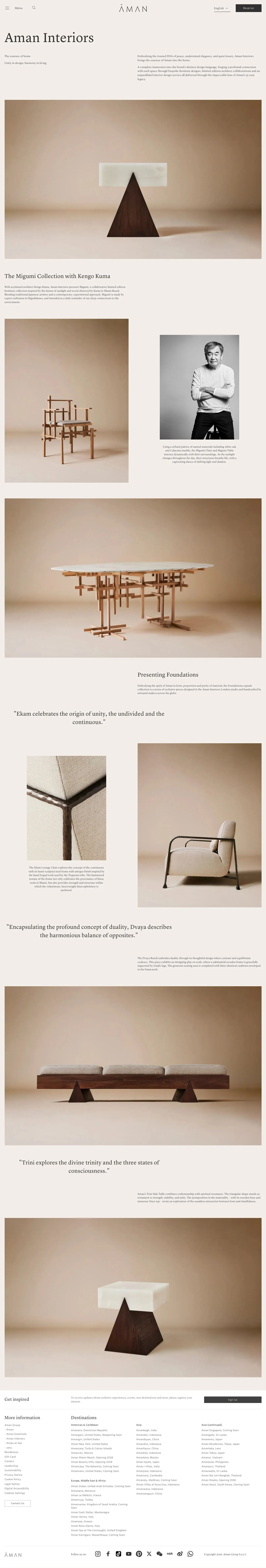 Aman — Landing page