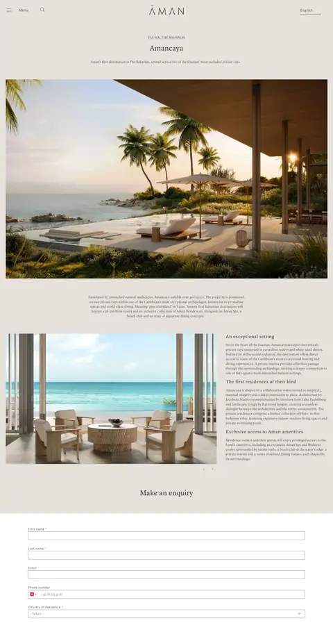 Landing page