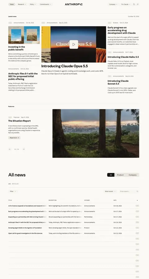 anthropic.com — Lenta