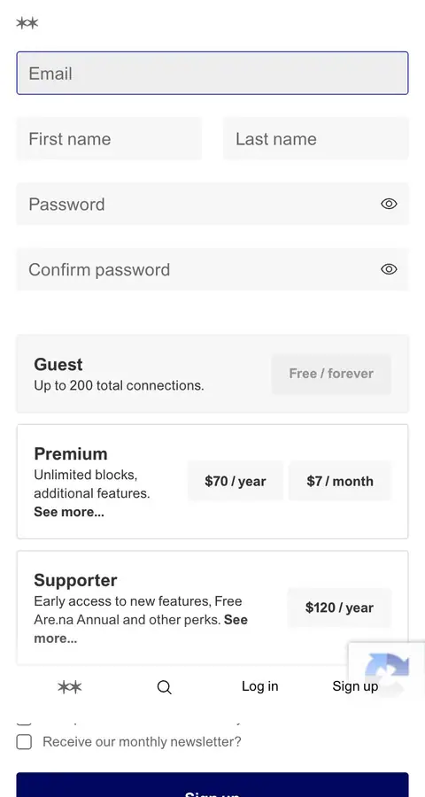 Sign up