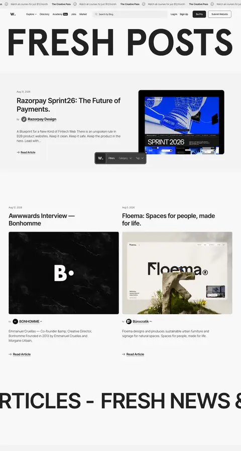 awwwards.com — News & blog