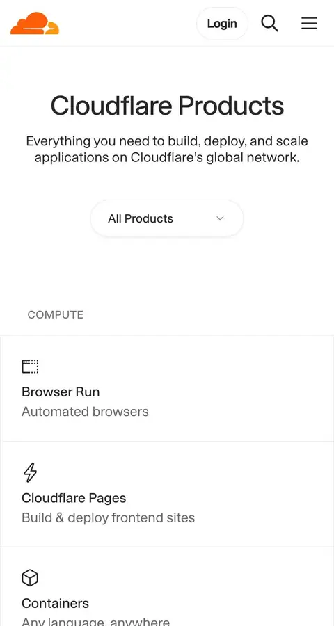 cloudflare.com — Mahsulot