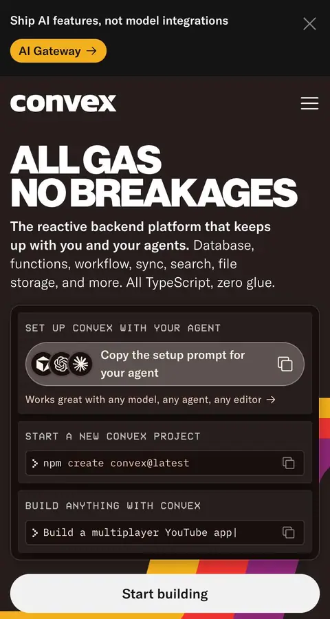 Landing page