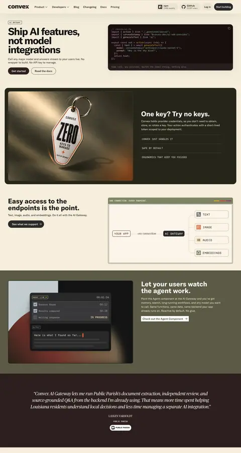 Landing page