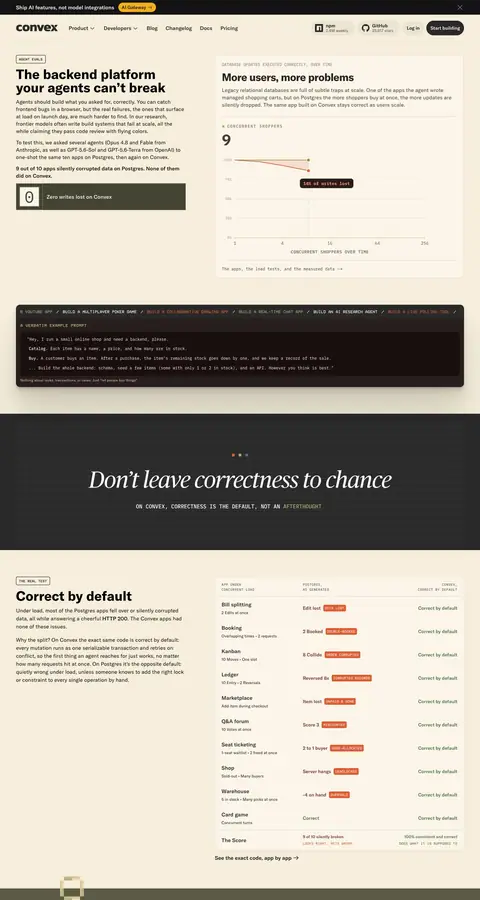 Landing page