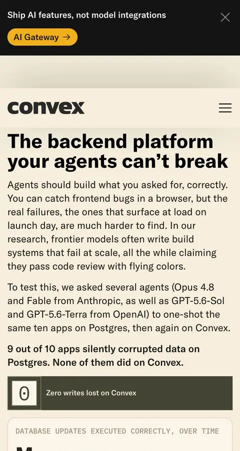 Landing page