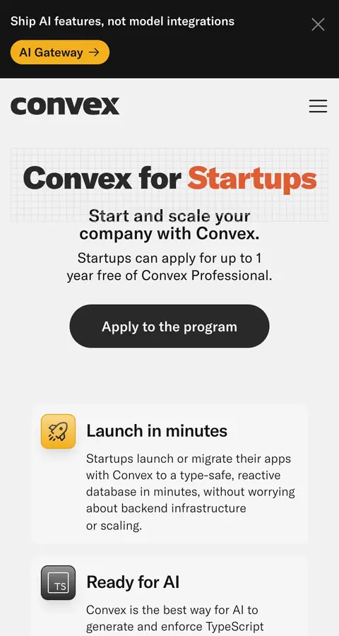 Landing page