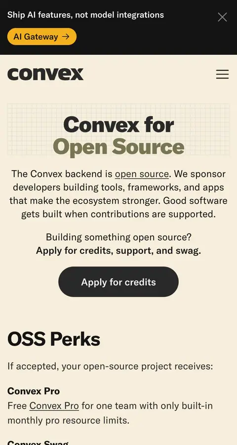 Landing page