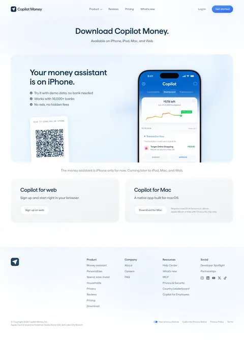 Landing page