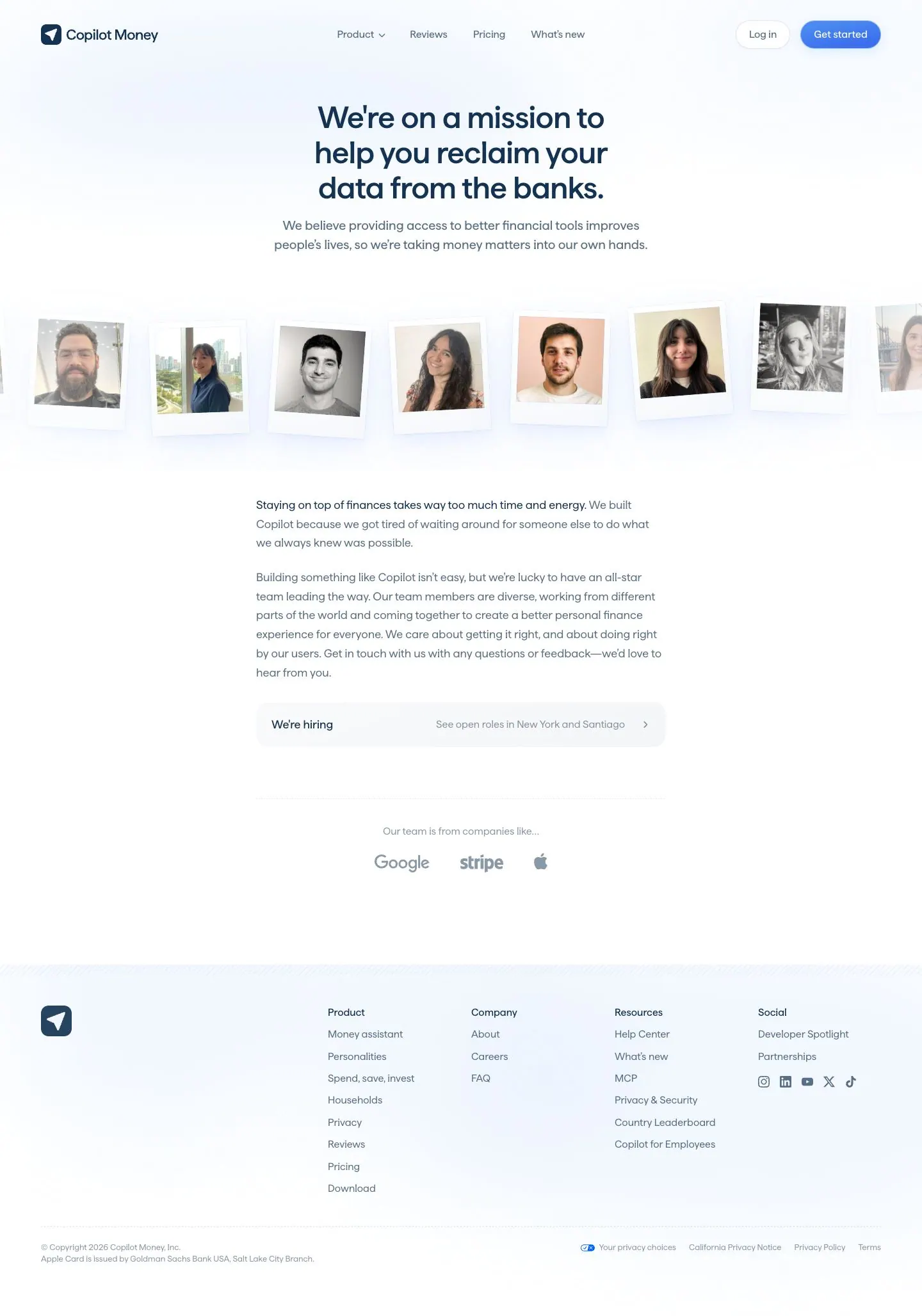 Copilot Money — About