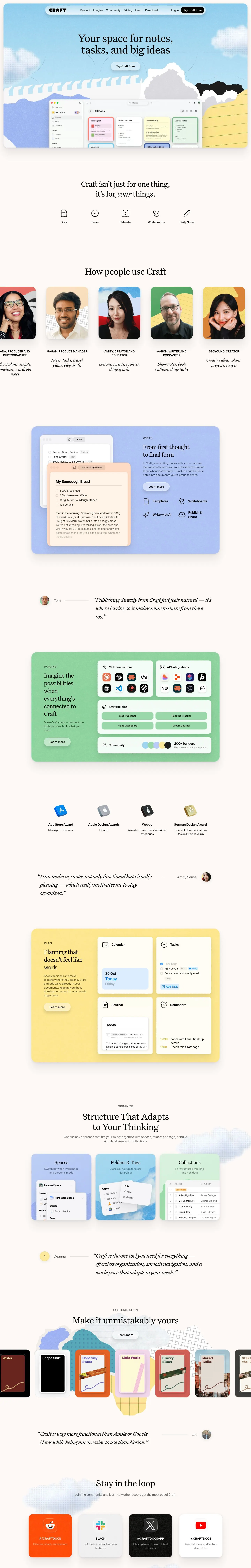 Craft — Bosh sahifa