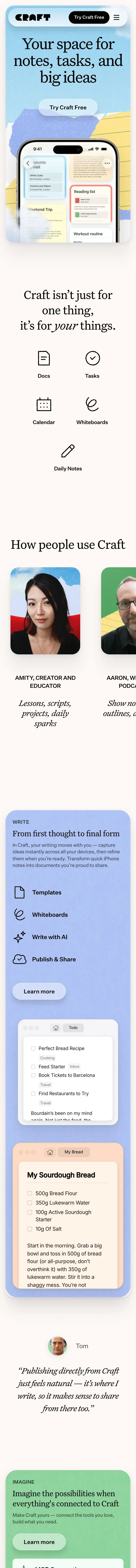 Craft — Bosh sahifa