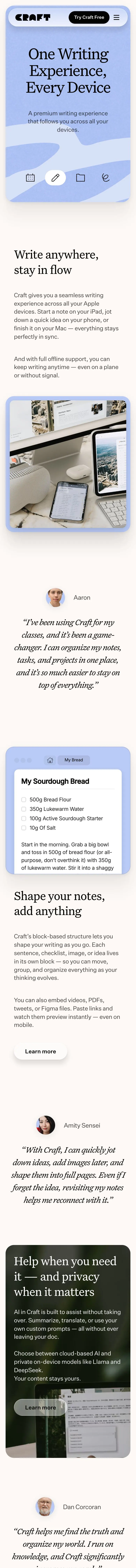 Craft — Boshqa