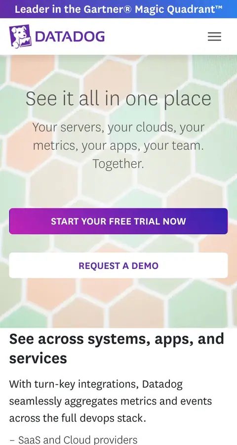 Landing page
