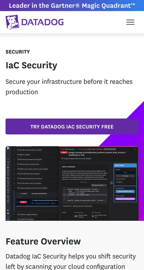 Landing page