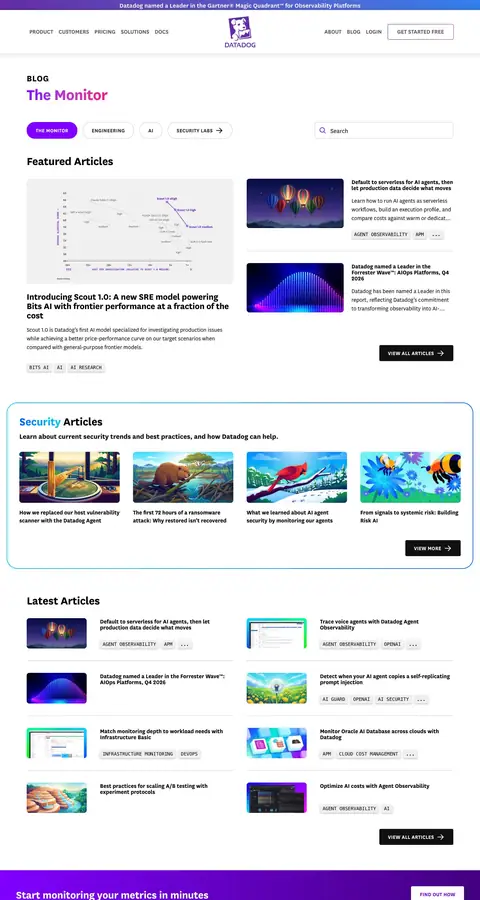datadoghq.com — Yangiliklar va blog