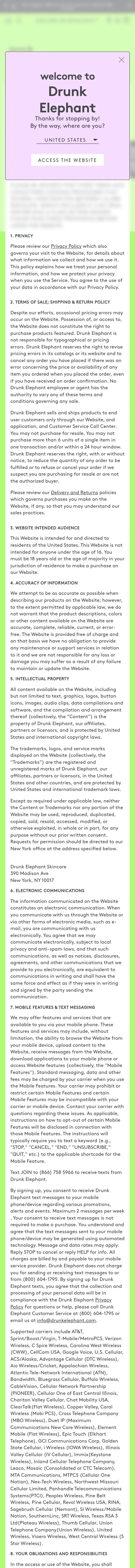 drunkelephant.com — Huquqiy