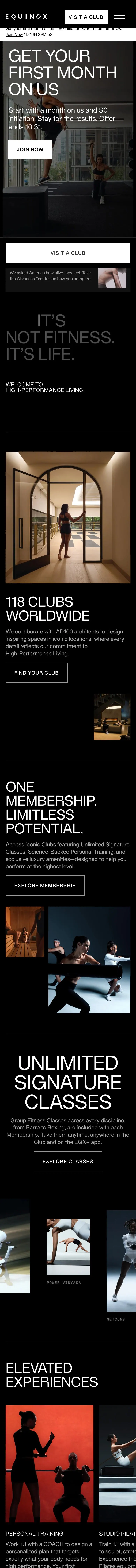 equinox.com — Bosh sahifa