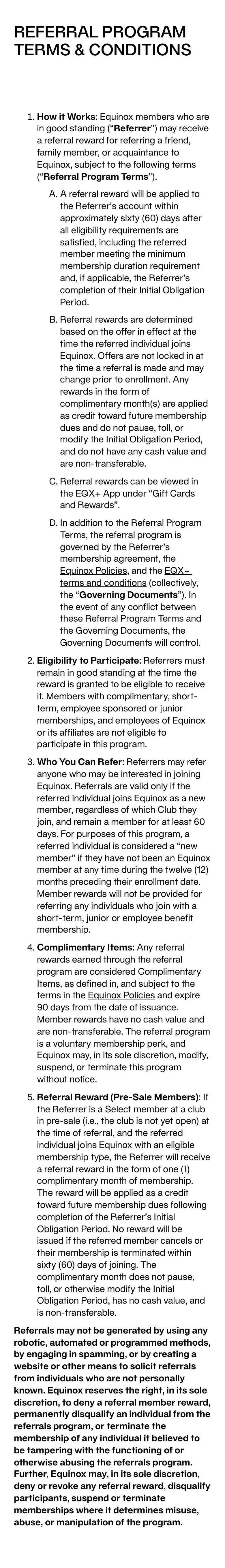 equinox.com — Huquqiy