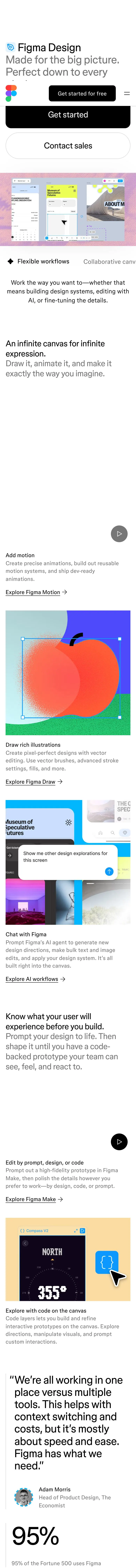 Figma — Landing page